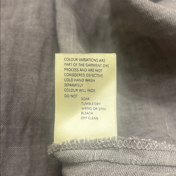 Dolma Gray Linen Tunic Duster Lagenlook Minimalist Oversized Artsy Long Top M-L - Picture 10 of 12